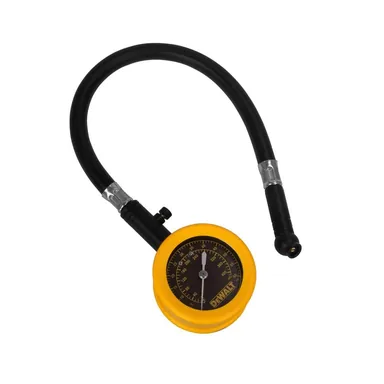 DeWalt DXCM032-0149, accessory: Analog Dial Pressure Gauge w/Bleeder Valve, 12" Hose & Swivel Chuck (0-60 PSI)