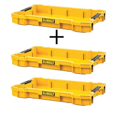 DeWalt DWST08110X3, accessory: TOUGHSYSTEM 2.0 Shallow Tool Tray (3 Pack)
