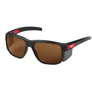 Milwaukee 48-73-2516, accessory: Brown Full Frame Anti-Scratch Safety Glasses with Removable Side Shields