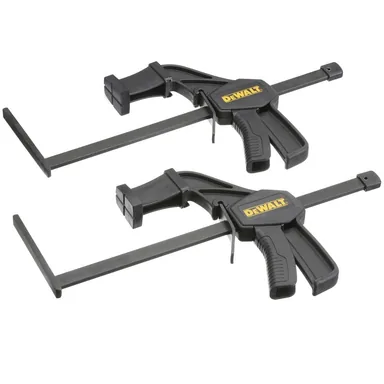 DeWalt DWS5026, accessory: 7.8 in. Tracksaw Track Clamps Set (2-Pack) (photograph from the Home Depot listing)