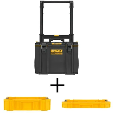 DeWalt DWST08450W81020, accessory: Toughsystem 2.0, 24 in. Mobile Tool Box, Toughsystem 2.0 Deep Tool Tray and Toughsystem 2.0 Shallow Tool Tray