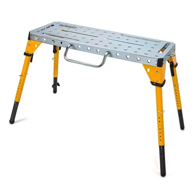 DeWalt DXMF4618WT, unpowered: 46 in. x 18 in. Adjustable Height Portable Folding Steel Welding Table and Workbench