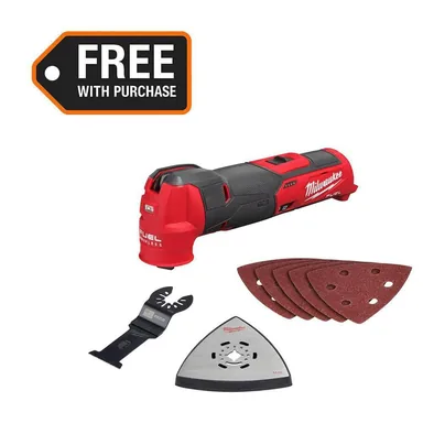 Milwaukee 2526-20, bare tool: M12 FUEL 12V Lithium-Ion Cordless Oscillating Multi-Tool (Tool-Only) (photograph from the Home Depot listing)