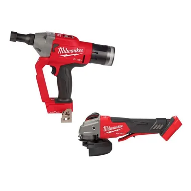 Milwaukee 2661-20-2888-20, bundle: M18 FUEL ONE-KEY 18V Lith-Ion Brushless Cordless 1/4 in. Lockbolt Tool w/ Variable Speed & Paddle Switch