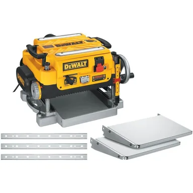 DeWalt DW735X, standalone tool: 15 Amp Corded 13 in. Heavy-Duty 2-Speed Bench Planer with (3) Knives, In Feed Table and Out Feed Table