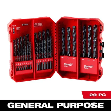 Milwaukee 48-89-2802, accessory: Black Oxide Drill Bit Set (29-Piece)