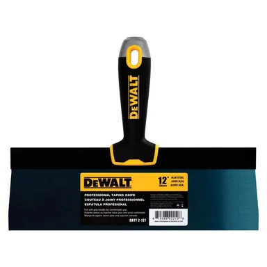 DeWalt DXTT-2-127, unpowered: 12 in. Blue Steel Taping Knife with Soft Grip Handle
