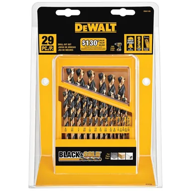 DeWalt DWA1189, accessory: Black and Gold Drill Bit Set (29-Piece)