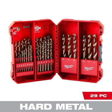 Milwaukee 48-89-2332, accessory: Cobalt Red Helix Drill Bit Set for Drill Drivers (29-Piece) (photograph from the Home Depot listing)