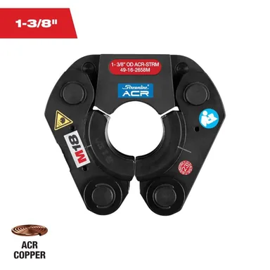 Milwaukee 49-16-2658M, accessory: 1-3/8 in. Streamline ACR Copper Press Ring for M18 FORCE LOGIC Press Tools (photograph from the Home Depot listing)