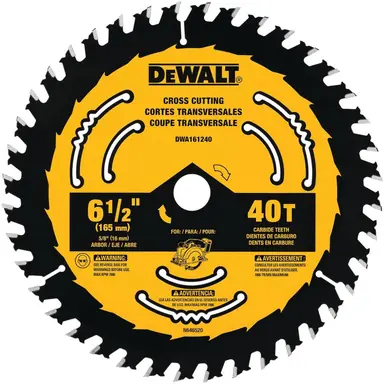 DeWalt DWA161240, accessory: 6-1/2 in. 40-Tooth Circular Saw Blade