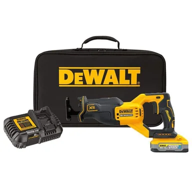 DeWalt DCS382H1, kit: 20V MAX Lithium-Ion Cordless Brushless Reciprocating Saw Kit with 5.0Ah POWERSTACK Battery and Charger