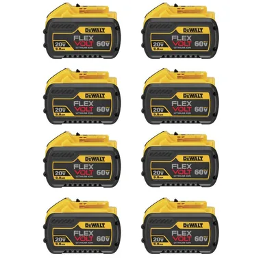 DeWalt DCB609-8, accessory: 20V/60V MAX FLEXVOLT Lithium-Ion 9.0Ah Battery (8 -Pack)