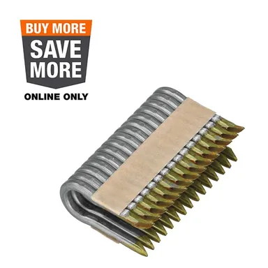 DeWalt DFS9150B1G, accessory: 1.5 in. x 9-Gauge Galvanized Barbed Paper Tape Fencing Staples (960 per Box)