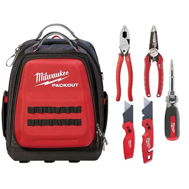 Milwaukee 48-22-8301-48-22-1503, bundle: 15 in. PACKOUT Backpack with Hand Tool Set (5-Pieces)