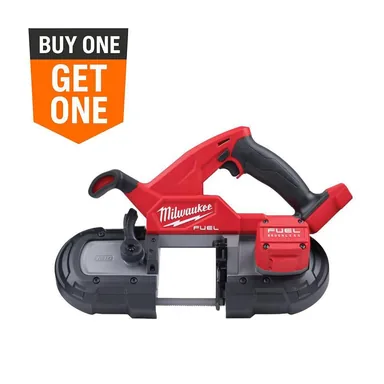 Milwaukee 2829-20, bare tool: M18 FUEL 18V Lithium-Ion Brushless Cordless Compact Bandsaw (Tool-Only)