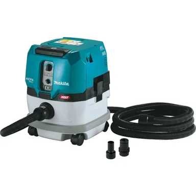 Makita GCV02ZX, bare tool: Makita GCV02ZX 40V max XGT Brushless Cordless 2.1 Gallon HEPA Filter Dry Dust Extractor, AWS Capable, Tool Only