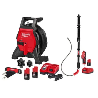 Milwaukee 3318-22B-3576-21, bundle: M12 85FT High Flex Sewer Camera Kit with M12 Trap Snake 12V Lithium-Ion Cordless