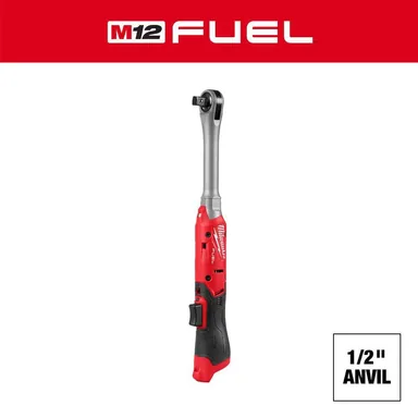 Milwaukee 3055-20, bare tool: M12 FUEL 12V Lithium Ion Brushless 1/2 in. Drive Extended Reach Cordless Ratchet (Tool Only)