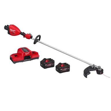 Milwaukee 3006-20-48-59-1881SC-48-11-1881, bundle: M18 FUEL 18V Brushless Cordless 17 in. Dual Battery String Trimmer with (2) FORGE 8.0 Ah Batteries and Super Charger