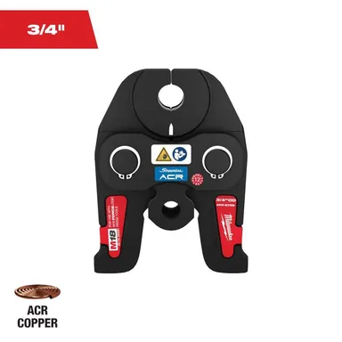 Milwaukee 49-16-2655M, accessory: 3/4 in. Streamline ACR Press Jaw for M18 FORCE LOGIC Press Tools (photograph from the Home Depot listing)