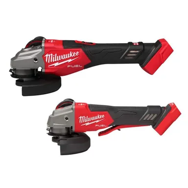 Milwaukee 3671-20-2888-20, bundle: M18 FUEL 18V Lith-Ion Brushless Cordless 4-1/2 in. /6 in. Braking Grinder w/ Slide Switch and Grinder w/ Paddle Switch