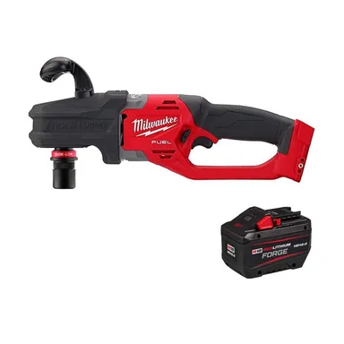 Milwaukee 2808-20-48-11-1813, bundle: M18 FUEL 18V Lithium-Ion Brushless Cordless Hole Hawg 7/16 in. Right Angle Drill W/ Quick-Lok w/ 12.0 Ah Battery