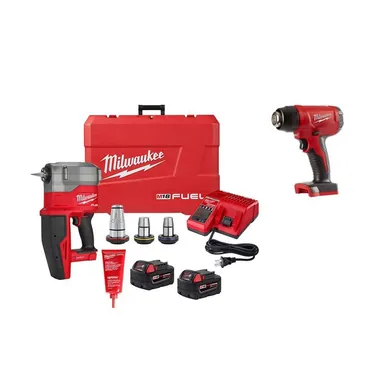 Milwaukee 2932-22XC-2688-20, bundle: M18 Fuel 18-Volt Lithium-Ion Brushless Cordless 1/2 in. - 2 in. Expansion Tool Kit with M18 Compact Heat Gun (2-Tool)