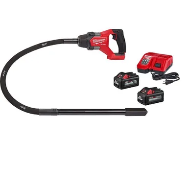 Milwaukee 2910-21-48-11-1865, bundle: M18 FUEL 18V Lithium-Ion Brushless Cordless 4 ft. Concrete Pencil Vibrator Kit with (2) 6.0 Ah Battery