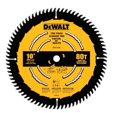 DeWalt DWA11080, accessory: 10 in. 80-Tooth Table or Circular Saw
