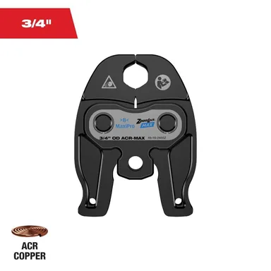 Milwaukee 49-16-2455Z, accessory: 3/4 in. ZoomLock MAX Press Jaw for M12 FORCE LOGIC Press Tools (photograph from the Home Depot listing)