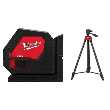 Milwaukee 3421-48-35-1411, unclassified: Alkaline Cross Laser with Laser Tripod