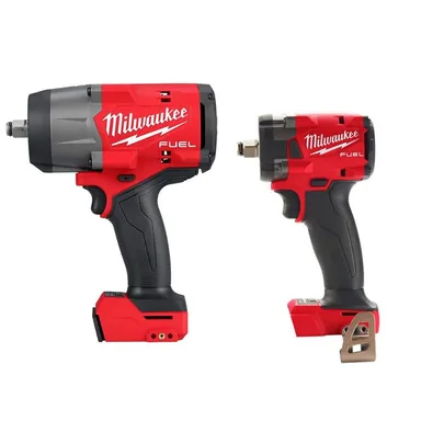 Milwaukee 2967-20-2855-20, bundle: M18 FUEL 18V Lithium-Ion Brushless Cordless 1/2 in. Impact Wrench with Compact Impact Wrench (2-Tool)