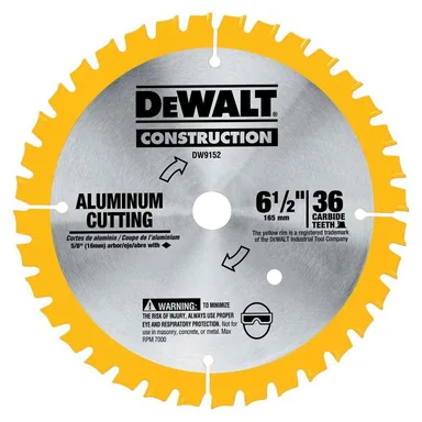 DeWalt DW9152, accessory: 6-1/2 in. 36-Tooth Aluminum Cutting Blade