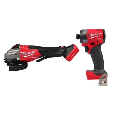 Milwaukee 3672-20-2953-20, bundle: M18 FUEL ONE-KEY 18V Lithium-Ion Brushless Cordless 4-1/2 in./6 in. Variable Speed Braking Grinder w/ Impact Driver