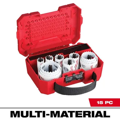 Milwaukee 49-22-4175, accessory: Hole Dozer General Purpose Bi-Metal Hole Saw Set (15-Piece)
