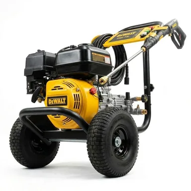 DeWalt DXPW3300, standalone tool: 3300 PSI 2.4 GPM Gas Pressure Washer with Maintenance-Free Pump, Reliable Residential Cold Water Power Cleaner