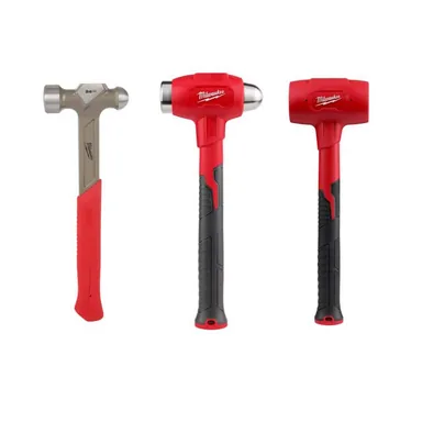 Milwaukee 48-22-9131-48-22-9141-48-22-9151, bundle: 48 oz. Dead Blow Hammer with 32 oz. Dead Blow Ball Peen Hammer and 24 oz. Steel Ball Peen Hammer (3-Piece)