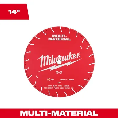 Milwaukee 49-93-9614, accessory: 14 in. Multi-Material Diamond Blade