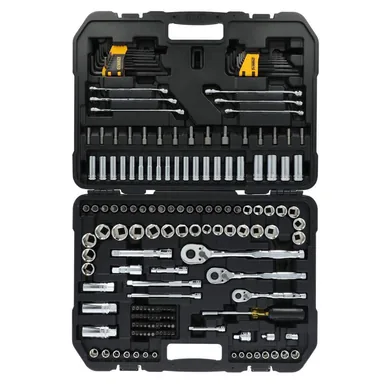 DeWalt DWMT45415, accessory: Toughseries 184-Pieces Mechanics Tool Set for 1/4 in. 3/8 in. and 1/2 in. Drive with Hard Shell Carrier