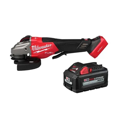 Milwaukee 3672-20-48-11-1865, bundle: M18 FUEL ONE-KEY 18V Lith-Ion Brushless Cordless 4-1/2 in. /6 in. Variable Speed Braking Grinder w/ 6.0 Ah Battery