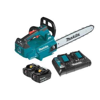 Makita XCU09PT, kit: Makita XCU09PT 18V X2 (36V) 16 Inch LXT Top Handle Chainsaw Kit