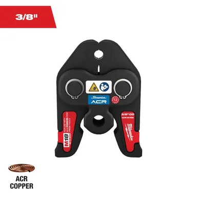 Milwaukee 49-16-2652M, accessory: 3/8 in. Streamline ACR Press Jaw for M18 FORCE LOGIC Press Tools (photograph from the Home Depot listing)