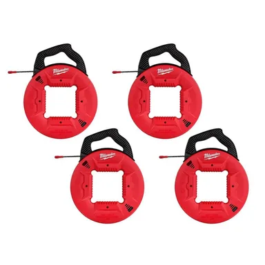 Milwaukee 48-22-4162x4, unpowered: 50 ft. Polyester Fish Tape with Non-Conductive Tip (4-Pack)