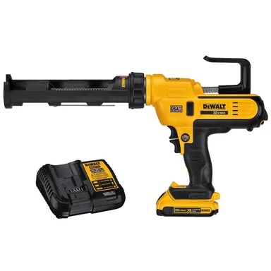 DeWalt DCE560D1, kit: 20V MAX Cordless 10 oz / 300 ml Adhesive Gun with (1) 20V 2.0Ah Battery and Charger