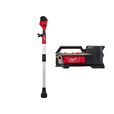 Milwaukee 2940-20-2771-20, bundle: M18 18-Volt Lithium-Ion Cordless Brushless Stick Transfer Pump for Debris & M18 1/4 HP Cordless Transfer Pump (2-Tool)