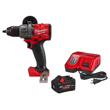 Milwaukee 2903-20-48-59-1881, bundle: M18 FUEL 18V Lith-Ion Brushless Cordless 1/2 in. Drill/Driver w/ FORGE 8. 0Ah Battery & Charger
