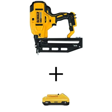 DeWalt DCN662BWDCB240, bundle: 20V MAX XR 16-Gauge Lithium-Ion Cordless Finish Nailer with 20V MAX Compact Lithium-Ion 4.0Ah Battery Pack