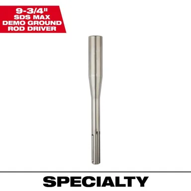Milwaukee 48-62-4091, accessory: 9-3/4 in. SDS-MAX Demo Ground Rod Driver