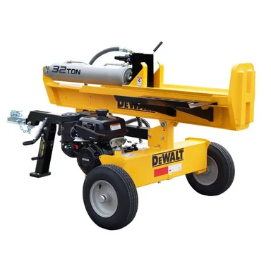 DeWalt DXGLXT3202, standalone tool: 32 Ton 277cc 9.5HP Kohler Engine Horizontal/Vertical Full Beam Hydraulic Log Splitter, Auto Return/Integrated Log Cradle